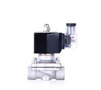 XEOWHUPG 3/8" 1/2" 1-1/2" 2" Normally Closed Stainless Steel Solenoid Valve IP65 Pipe Control Switch Valve Water Valve 220V 110V 24V 12V(NPT-12VDC,0.5 Inch)