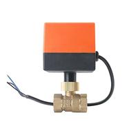 XEOWHUPG Ball Valve AC 220V Brass Electric Motorized Ball Valve 2 Way 3-Wire 1.6Mpa Thread DN15 -DN50 1Pcs(DN32)