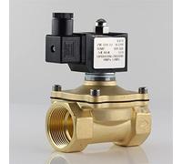 XEOWHUPG Normally Closed Solenoid Valve Water Valve IP65 Fully Enclosed Coil AC220V DC12V DC24V G3/8 ; G1/2 ; G3/4 ; G1 ; G1-1/4 ; G1-1/2 ; 1Pcs(12v,1.25 Inch)