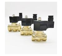 XEOWHUPG Valve Water Gas Solenoid Valve Normally Closed IP65 Fully Enclosed Coil G3/8; G1/2; G3/4; G1; G1-1/4; G1-1/2; G2;AC220V DC12V 24V(Ac110v,2 Inch)