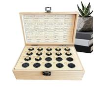 Xepasiay Hunter Memorial Box | Vintage Holder with Deer Patternn | Small Decorative Box with 20 Shell Casing Slots | for Father Grandpa Boyfriend Husband