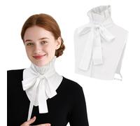 XEPST White False Collar for Women Dicky Peter Pan Collar Detachable Blouse Half Shirts Victorian Blouses for Women