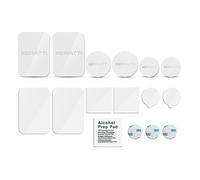 Xeratti 16 Piece Metal Plate Phone Accessories Pack, Premium Ultra Thin Metal Plates for Magnetic Phone Mounts, Car Phone Holders (White)