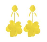 Xerling Boho Flower Dangle Drop Earrings Fashion Oversized Floral Statement Earrings Multi-colored Blossom Earrings for Women, Plastic, No Gemstone