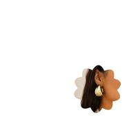 Xerling Chunky Layered Twisted Hoop Earrings Retro Thick U Shape Open Hoop Earrings for Women Party Gifts, Zinc, No Gemstone