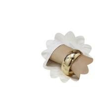 Xerling Gold Chunky Wide Bangle Bracelet Plain Circle Open Cuff Thick Wristband Smooth Bracelets Women Hand Jewelry