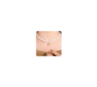 Xerling Irregular Faux Pearl Choker Boho Opal Pendant Baroque Necklaces Imitation Charm Pearl Chains for Women Girls (Style A)