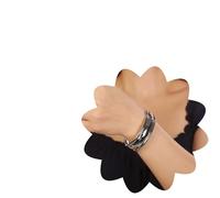 Xerling Wide Bnagle Bracelet Gold Silver Wrist Bangle Chunky Open Cuff Bracelets Women Wristband, Fixed, Silver, no gemstone