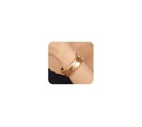 Xerling Wide Chunky Bangle Bracelet Thick Open Cuff Wrist Bangle Oval Bracelets for Women, Fixed, no gemstone