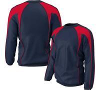 Xero Degrees Adult Xero Degrees Thermal Premium Pro Wet Weather Contact Top (XO-CH391) - Navy Blue/Red - XX-Large
