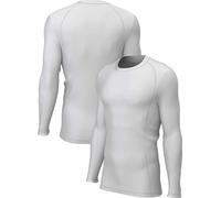 Xero Degrees Kids' Xero Degrees Thermal Long Sleeve Crew Baselayer (XO-CH284Y) - White - Small
