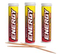 Xero Picks Energy Infused Flavored Toothpicks with Caffeine, B12 and B6 (Cherry, 3 Pack)