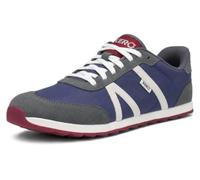Xero Shoes Men’s Wynn Barefoot, Zero-Drop Casual Sneaker, Blue/Gray/Red