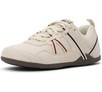 Xero Shoes Men's Prio Barefoot Athletic Sneaker, Whitecap Gray/Navy/Brick, 12