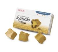 Xerox 348700 Original Xerox 3 Colorstix Solid Yellow Ink Wax Sticks, 3K Yield