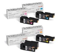 Xerox 6000 6010 6015 Genuine Black Cyan Magenta Yellow Toner Cartridge FULL SET