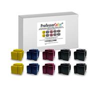 Xerox ColorQube 8570 8580 Ink Replaces 108R00926 108R00927 108R00928 108R00930 by Professor Color (10 OEM Inks), Bypass Key Included for use in North American Printers