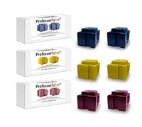 Xerox ColorQube 8570 8580 Ink Replaces 108R00926 108R00927 108R00928 by Professor Color (6 OEM Inks), Bypass Key Included for use in North American Printers