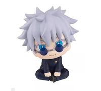 XESAGSNV Desktop Decorative Ornaments, Jujutsu Kaisen Anime Ornaments, Geto Suguru Figurines, Looking Up, Sitting in the Palm, Anime Ornament Models, Cake Decorations (Satoru Gojo in Color Box)