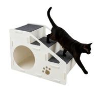 XEscaliers Pour Animaux De Compagnie - 16.54x12.6x12.6 Pouces Étapes De Chien | Rampe De Chien Pliable | Échelle De Compagnie En 4 Étapes Pour Canapé Haut De Lit Petit Chiot Moyen Chat Chats