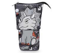 Xespis Crayon Télescopique Cosmetic Bag, School Bag, Triceratops, Telescopic