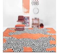 XESZIEO Area Rugs Large Living Room Bedroom Washable Rugs, Non-Slip Carpets Dining Room Office,Abstract Orange, 200 X 300 cm