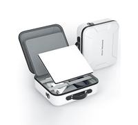xetaty Waterproof Hard Case Compatible with Starlink Mini Dish Kit -Precision Cut Foam For Starlink Mini, Kickstand, Pipe Adapter, Power Supply, Cables white (White)