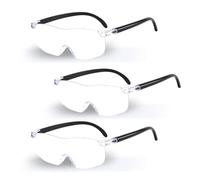 Xetpc 3 Pcs 300%, 500%, 800% Magnifying Glasses, 3x, 5x, 8x Magnifying Vision Hands-Free Magnifying Spectacles, Non-Illuminated Eyeglasses for Reading, Crafts and Close Work