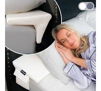 XetraDesign Bed Wedge Pillow for Headboard Gap Up to 7", Triangle Pillow Wedge for Headboard Gap, Gap Filler for Bed, Mattress Wedge Gap Filler, Headboard Space Filler, Corner Pillow, White Queen 60"