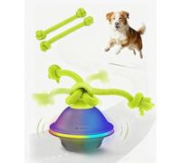 Xeuch Smart Interactive Dog Toys, Automatic Moving and Rolling Dogs Ball with Rope, Motion-Activated Squeaky Ball for Small Medium Dogs for Boredom, RGB Lights, stimulating Sound, Voice Recording