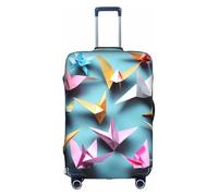 XEUYXF Origami Paper Cranes Print Universal Travel Suitcase Cover Stretch Sleeve Weekend Getaways Luggage Protector