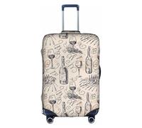 XEUYXF Wine and Winemaking Winery Grape Field Print Universal Travel Suitcase Cover Stretch Sleeve Weekend Getaways Luggage Protector