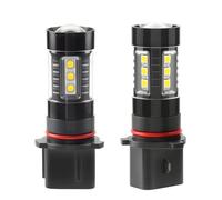 XEXJHQQ 2x H8 H11 LED Bulb 5202 880 881 H3 H16 JP 9005 HB3 9006 HB4 9145 Super Bright Car Fog Lights Day Driving Running Light 12V 6000K Front Fog Lamps(P*13W)