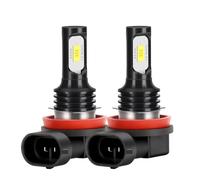 XEXJHQQ 2x H8 H11 LED Bulb 5202 880 881 H3 H16 JP 9005 HB3 9006 HB4 9145 Super Bright Car Fog Lights Day Driving Running Light 12V 6000K Front Fog Lamps(H8)
