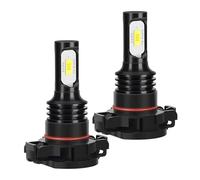 XEXJHQQ 2x H8 H11 LED Bulb 5202 880 881 H3 H16 JP 9005 HB3 9006 HB4 9145 Super Bright Car Fog Lights Day Driving Running Light 12V 6000K Front Fog Lamps(5202 PS24W)