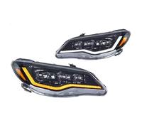 XEXJHQQ Car Headlight Headlamp For 8th Gen For Civic FD1 FD2 FD3 For Type R 2007-2011 Car LED Headlight Sequential Turn Signal LED Front Lamp(2PCS LHD)