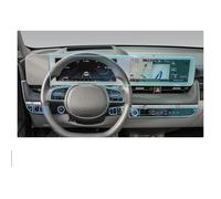 XEXJHQQ For Hyundai For IONIQ 5 2022-2024 TPU Screen Protector Film Car GPS Navigation Touch Display Navigation Screen Protector Tempered Glass Car GPS(Left steering wheel)