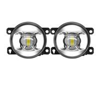 XEXJHQQ For Jeep For Renegade For Cherokee For Compass 2 X Fog Light Assembly Car Front Bumper LED Fog Lamp Daytime Running Light Front Fog Lamps(Dual Color)
