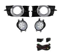 XEXJHQQ For Toyota For Wish 2009-2012 Led Fog Light Halogen Car Fog Kit Bumper Lamp Daytime Running Light DRL Daylight Accessories Front Fog Lamps(LED Head Lamp)