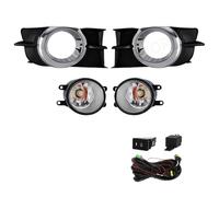 XEXJHQQ For Toyota For Wish 2009-2012 Led Fog Light Halogen Car Fog Kit Bumper Lamp Daytime Running Light DRL Daylight Accessories Front Fog Lamps(LED White)