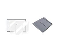 XEXJHQQ Screen Protector Film For Tesla For Model 3 For Highland For Ultra-clear Tempered Glass Screen Protector Center Display Film Protect Set Wireless Charging Mat(4PCS Set Gray)