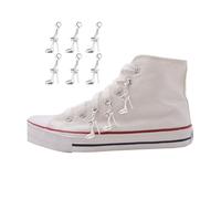 Xeyau 2Pcs 6Pcs Shoe Charms for Sneakers Punk Goth Shoe Lace Charms Punk Cross Cone Heart Shoe Charm Accessorie Jewelry, Middle, Alloy Steel, No Gemstone