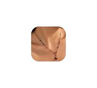 Xeyau Goth Black Necklaces for Women Vampire Accessories Black Red Bead Crystal Chain Witch Necklace Halloween Gothic Jewelry, Metal, No Gemstone