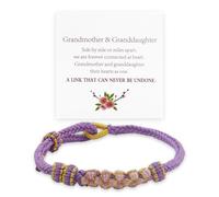 Xeyau Granddaughter Bracelet from Grandma A Link That Can Never Be Undone Peach Blossom Knot Inspirational Bracelet Miss You Bracelet Adjustable Braided Bracelets, Adjustable, Silk, no gemstone