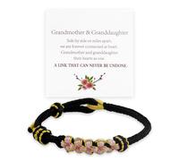 Xeyau Granddaughter Bracelet from Grandma A Link That Can Never Be Undone Peach Blossom Knot Inspirational Bracelet Miss You Bracelet Adjustable Braided Bracelets, Adjustable, Silk, no gemstone
