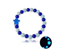 Xeyau Halloween Glow Ghost Beaded Bracelet for Women Cute Ghost Fluorescent Bracelets Glow in The Dark Goth Gothic Halloween Jewelry Accessories, Adjustable, Glass, no gemstone