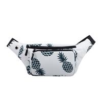 XEYOU Unisex Running Waist Pack with Adjustable Buckles, Lightweight Waist Bag for Sports, Hiking, Dog Walking Fanny Pack Belt Can Hold Passport, Money, Cellphone, Pineapple, 6.9 x 5.1 x 5.1 inches