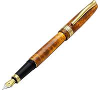 Xezo Phantom Autumn Hand-enameled 18K Gold Plated Serialized Fine Nib Fountain Pen. No Two Alike