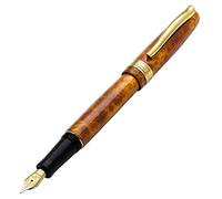 Xezo Phantom Autumn Hand-enameled 18K Gold Plated Serialized Medium Nib Fountain Pen. No Two Alike