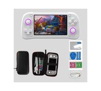 (XF43 handheld gaming console 64G white) XF43 handheld game console TV home arcade PSP high definition PS1 open source arcade game handheld game